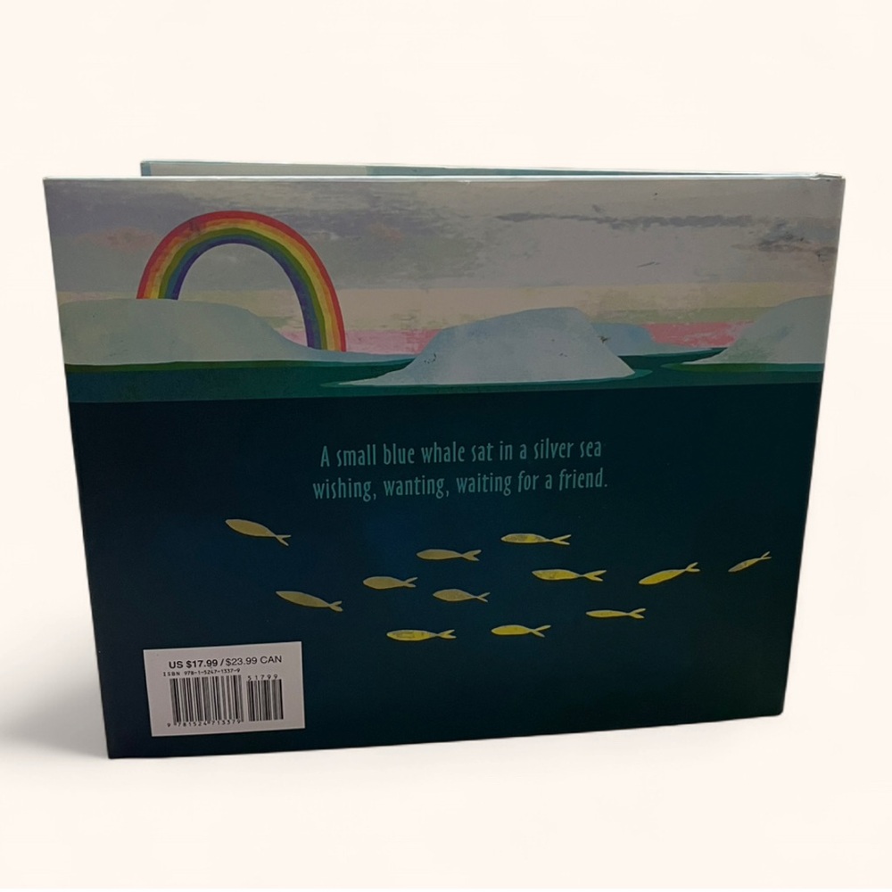 Small Blue Whale Baby Toddler Picture Book Waiting Friendship Hardcover - Picture 2 of 10